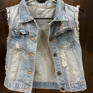 Cool Denim Crop Jacket