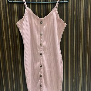 Pink Bodycon Casual Dress