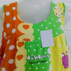 Pure Cotton Cartoon Print Tops