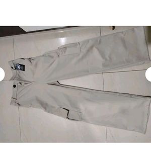 Cream_cargo Pant