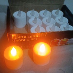 Box Of 12 Pc Battery Candles