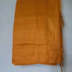 Mulberry Silk Golden Saree