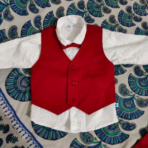 Baby Boy Red Suit Set