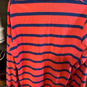 Price Drop *Red And Blue Stripes Full Sleeve Tshir