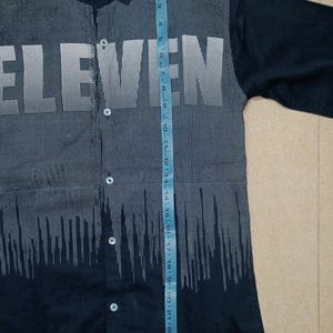 Stylish "Eleven" Printed Full Sleeves Small Shirt