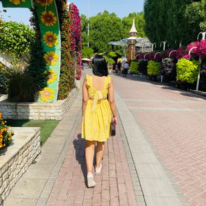 Yellow Floral One Piece