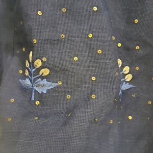 Blue Embroidered Tunic