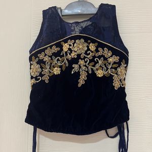 Boutique Collection Lahnaga Choli In Velvet Girls