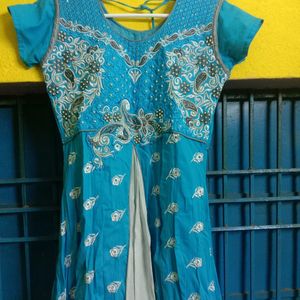 Women Anarkali Kurti With Dupatta.