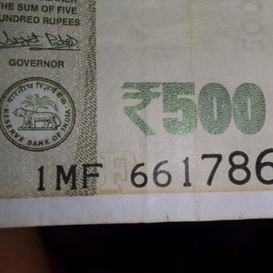 500 Rs Note