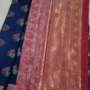 Kanjeevaram Silk Sare With Blouse