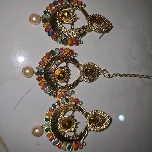 Maangtika,  Earrings