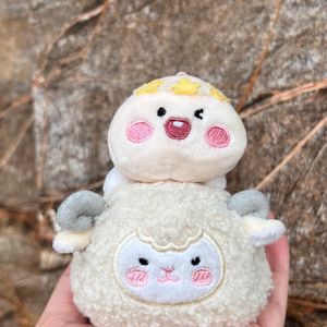 Rare Apeach Soft Toy with Lamb