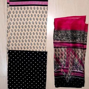 Unstitched Dress Material Of Top, Bottom & Dupatta