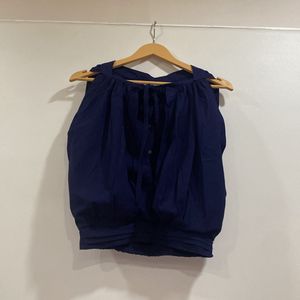 Navy Blue Top With Attrcative Deisgn