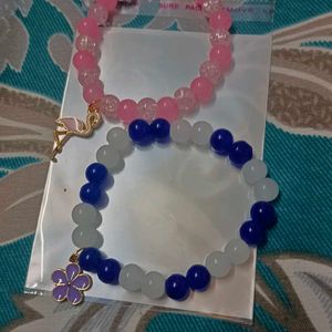 Glass Beads Charms Bracelets Combo