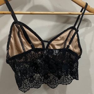 STALK BUY LOVE Black Bralette Top