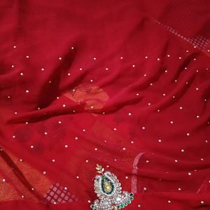 Zari Work Marron Saree❤️❤️