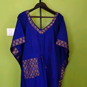 Assam Cotton Silk Kaftan/New With Tag