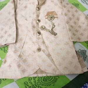 Golden Cream Colour Sherwani