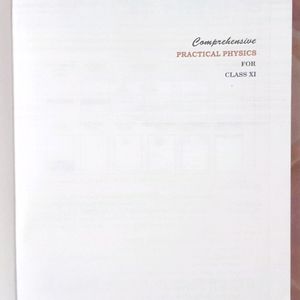 Comprehensive Physics Lab Manual Class 11