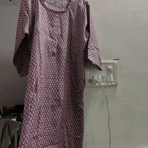 Lavender Straight Kurta