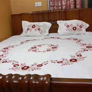 Beautiful Full Hand Embroidered New Bedsheet