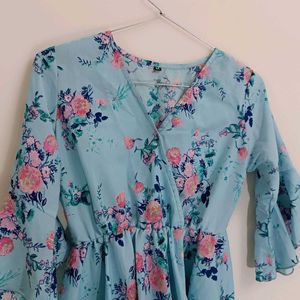 Sky Blue Kaftan Top