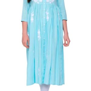 Embroidered Flared Kurti