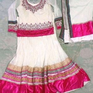 White Lehenga