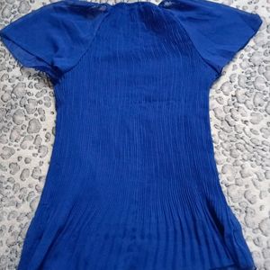 Blue Half Sleeves Top