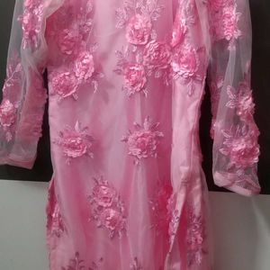 PINK net kurti