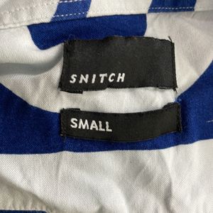 Snitch Men White With Blue Shirt