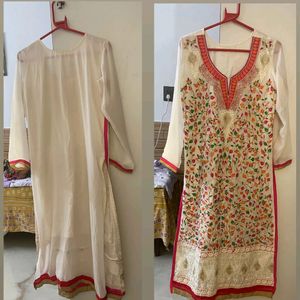 Zari Work Embroidery Kurta