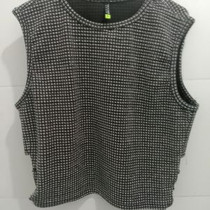 Party Crop Tops, Silver Grey Colour