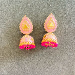 Pink Jhumka