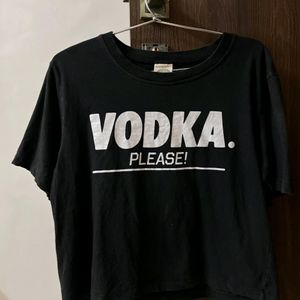 Black Crop T-Shirt