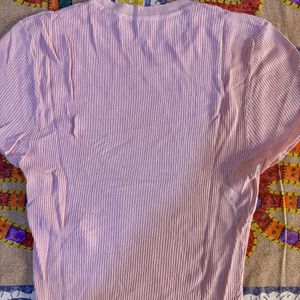 ZARA Women Lavender Crop Top