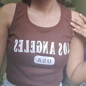 Brown Tank Top