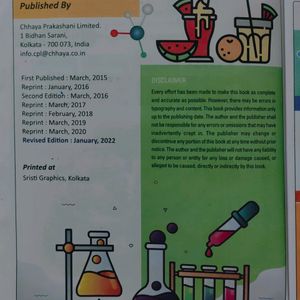 CHHAYA PRAKAHSANI CHEMISTRY PRACTICAL BOOK ENGLISH