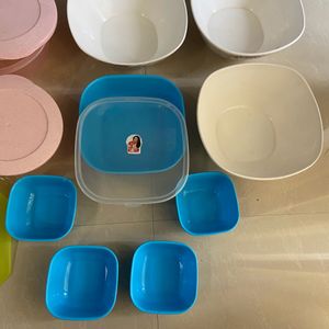 Set Of Containers And Glasses