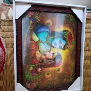 New Radha Krishna 5D Photo Frame