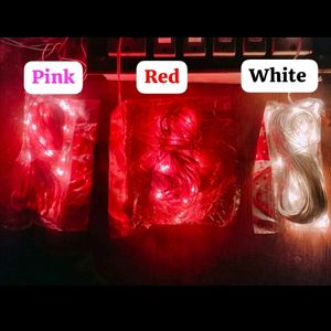 Diwali 5-Wire Rice LED Lights ( RED, WHITE,PINK)