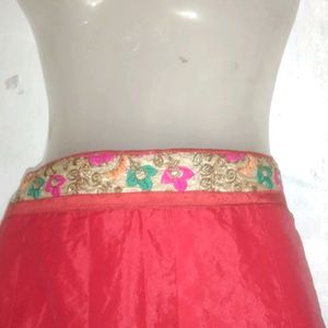 Red Lehenga Skirt