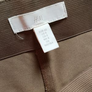 H&M Beige Flared Trouser
