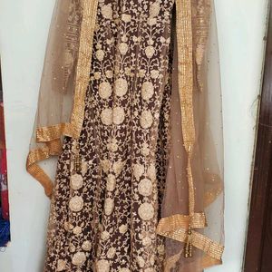 HEAVY BRIDAL ANARKALI GOWN  WITH 👌  😍 FULL DIAMO