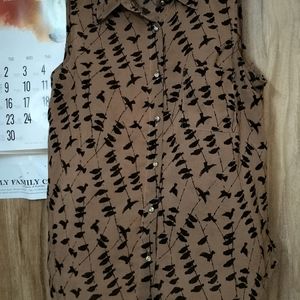 Brown Sleeveless.Topp