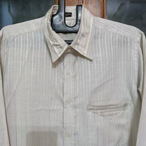 Off White Colour Mens Shirt