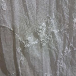 Light Blue Chikankari Kurta With Pants and Dupatta