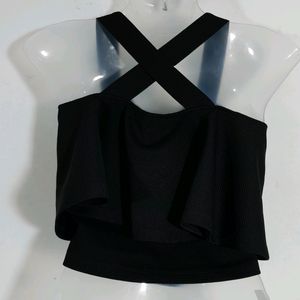 Black Crop Top ( Women's)